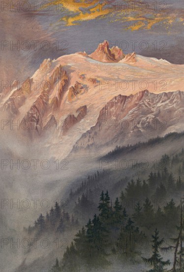 Trento glacier, Glacier du Trient, is an approximately 4.5 km long valley glacier on the northern