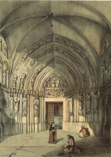 Porche de l'Eglise St.Servais, The famous portal of the Saint Servatius Basilica in Maastricht,