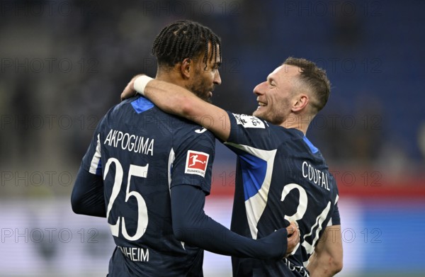 Hug, cheer, Kevin Akpoguma TSG 1899 Hoffenheim (25) Vladimir Coufal TSG 1899 Hoffenheim (34)