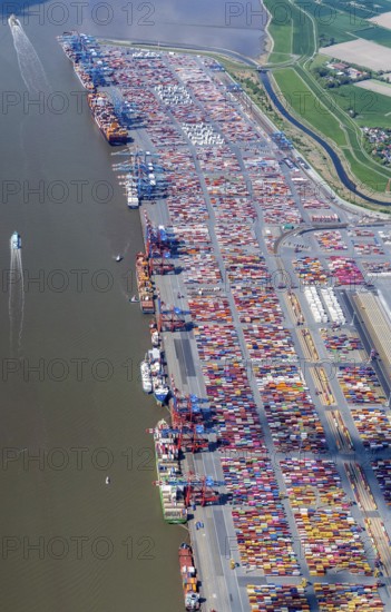 Container, terminal, Bremerhaven, Europe, Germany, Bremen, container terminal, Weser, Außenweser,