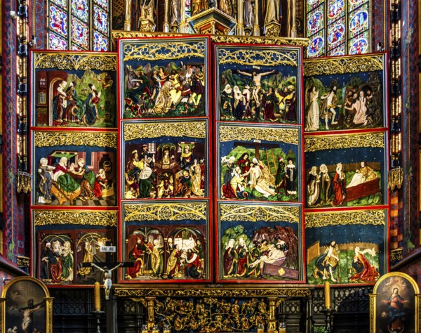 Joachim and Anna, Nativity of Mary at the Temple, Capture of Christ, Twelve-year-old Jesus in the