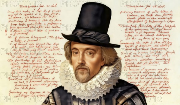 Portrait of Sir Francis Bacon, Baron Baco of Verulam, 1561 - 1626, English lawyer, statesman,