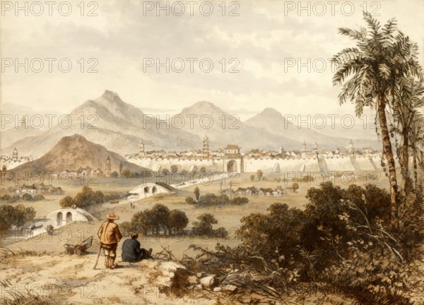 View of Nanjing or Nanking, Jiangsu province, China, c. 1840