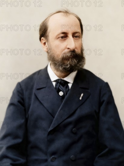 Camille Saint-Saëns, 1835 – 1921, French composer, digitally edited according to a photograph by