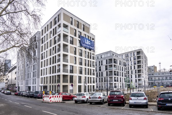 Newly completed apartments, 2026, LEG, in the southern quarter of Essen, so-called Literatur