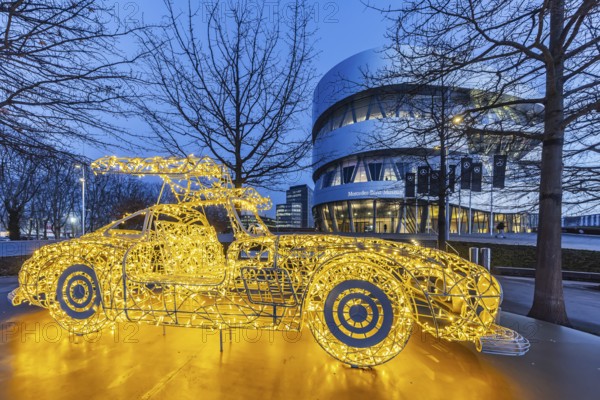 The Mercedes-Benz Museum in Stuttgart presents a journey through the automotive history of the