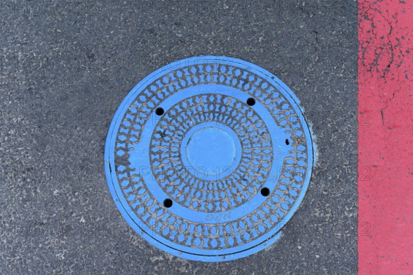 Manhole cover of the city of Cluj-Napoca, Transylvania, Romania