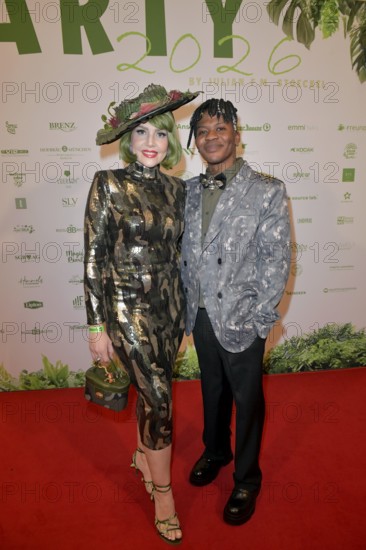 Pauline Stolze with her man at the 8th jungle party for the start of the RTL show Ich bin ein Star