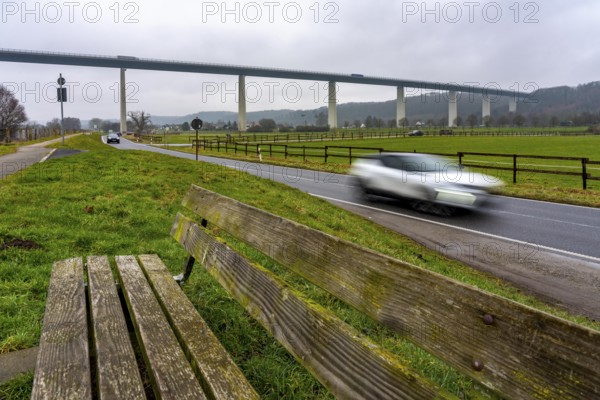 The Mintarder Ruhr Valley Bridge, A52 motorway bridge between Essen and Düsseldorf, longest steel