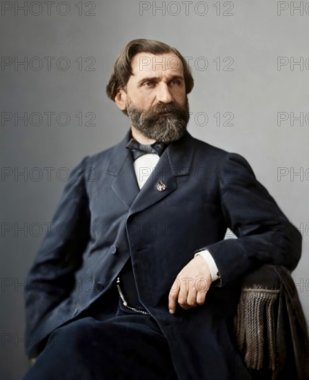 Giuseppe Fortunino Francesco Verdi, 1813 – 1901, Italian composer, digitally edited after a