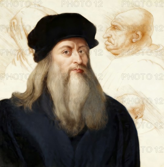 Leonardo da Vinci, 1452 - 1519, Italian painter, sculptor, architect and engineer, his painting