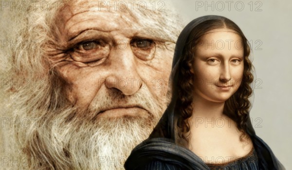 Leonardo da Vinci, 1452 - 1519, Italian painter, sculptor, architect and engineer, the painting la