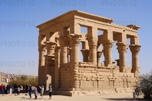 Augustus's Trajan Kiosk, Philae Temple, UNESCO World Heritage Site, Agilkia Island, Aswan, Nubia,