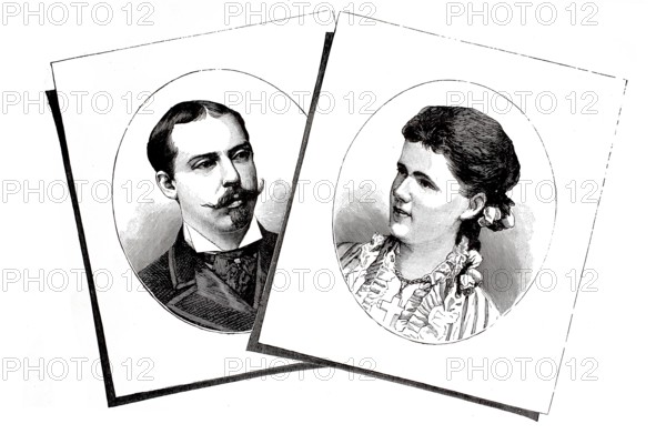 Leopold of Great Britain and Ireland, 1st Duke of Albany (1853 to 1884) and his woman, Princess