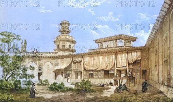 Palais du Tchar-Bach, also Tchar-Bach, Char Bagh, historical palace complex in Isfahan, Iran,