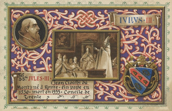 Julius III (born 10 September 1487 as Giovanni Maria Ciocchi Del Monte in Rome, died 23 March 1555