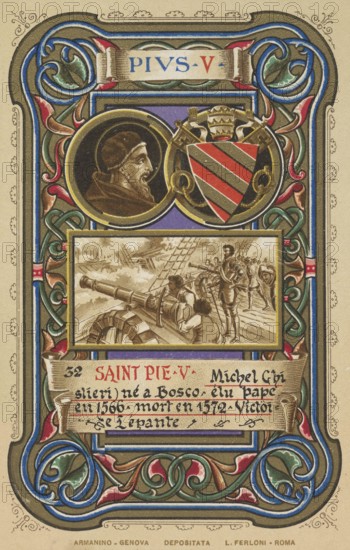 Pius V, civil name Antonio Ghislieri OP (born 17 January 1504 as Antonio Ghisleri in Bosco Marengo