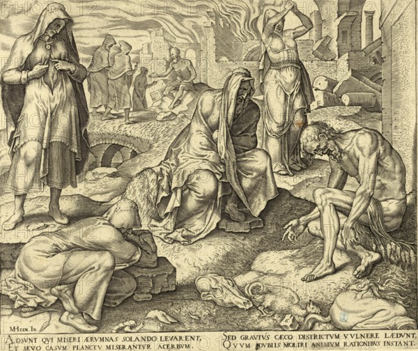 Biblical story of Job, Job on the dunghill describes the biblical scene (Job 2, 8) in which Job,