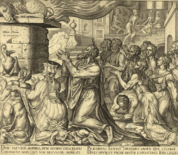 Biblical story of Job, In Job 1, 5, Job offers burnt offerings for his children out of concern that