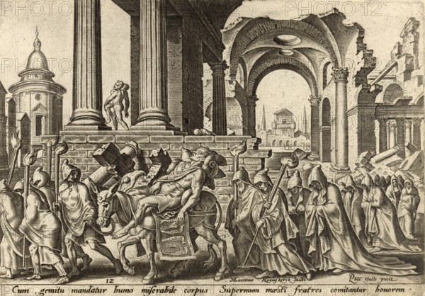 From The Disasters of The Jewish People: Samson's burial is described in the Old Testament (Judges