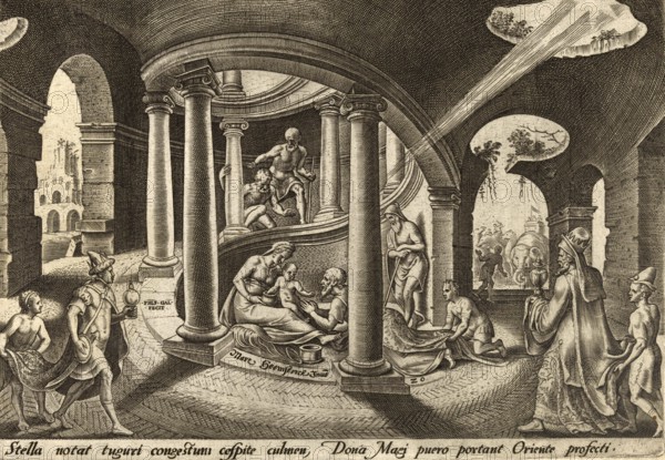 From The Disasters of The Jewish People: The Adoration of the Magi describes the visit of the wise