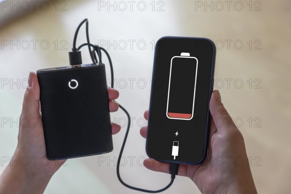 Power banks for charging mobile phones, small, portable, for everyday use and emergency