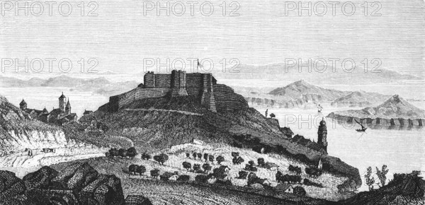 Fort San Giovanni near Sebenico or Šibenik, Croatia, Dalmatian coast, Mediterranean Sea, fortress,