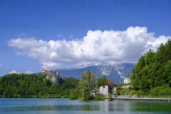 Bled Castle, above Bled, Lake Bled, Slovenia