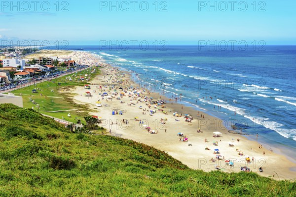 View of Long Beach in the city of Torres, Rio Grande do Sul, bordering Santa Catarina, Torres, Rio