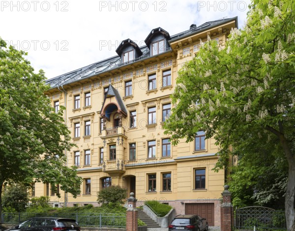 Marianne Brandt House, Art Nouveau villas and Wilhelminian era buildings on Kaßberg, Chemnitz,