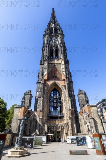 Former main church of St. Nikolai at Hamburg's Hopfenmarkt, Hamburg, Germany