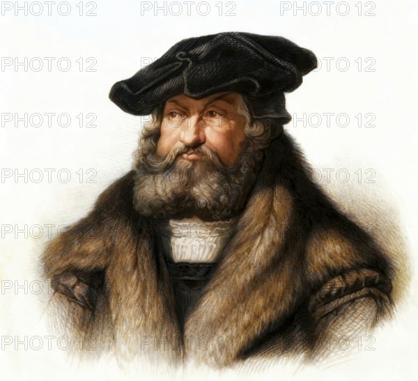 Frederick III or Frederick the Wise, 1463 - 1525, Prince-elector of Saxony, digitally edited,