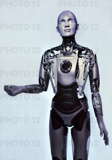 Humanoid robot for human-machine communication, artificial intelligence, AI, exhibition, history of