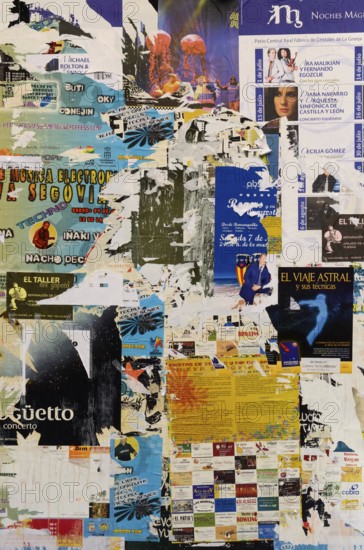 Message board, cut, lettering, notice, cutout, lettered, lettering, photos, abundance, close-up,