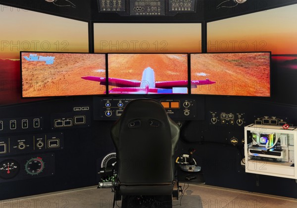 Flight simulator for computer games for entertainment purposes, Heinz Nixdorf MuseumsForum,