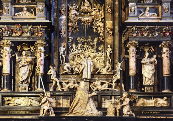 Fürstenberg tomb in the northern aisle of Heinrich Gröninger, Hoher Dom, Paderborn,