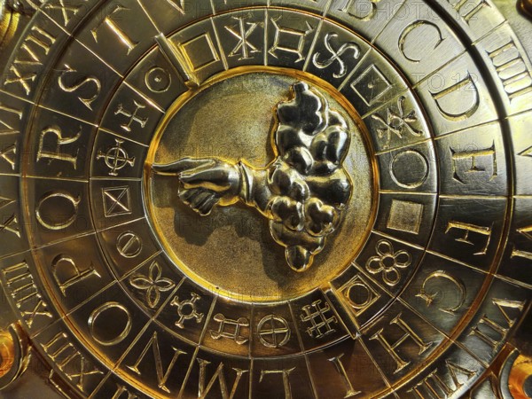 Porta-Scheibe, replica of the mysterious cipher disk designed by Giovanni Porta in 1563, Paderborn,