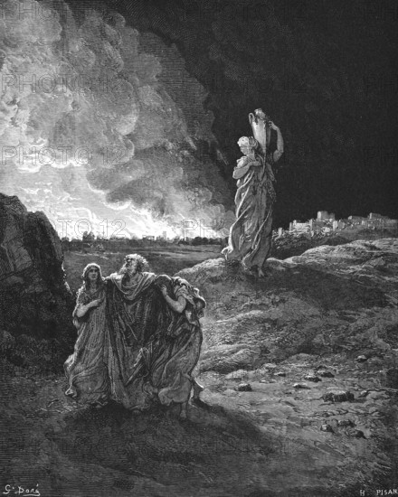 First book of Moses, chapter, 19 verse 23, Lot's salvation, the Lord rained sulfur and fire on
