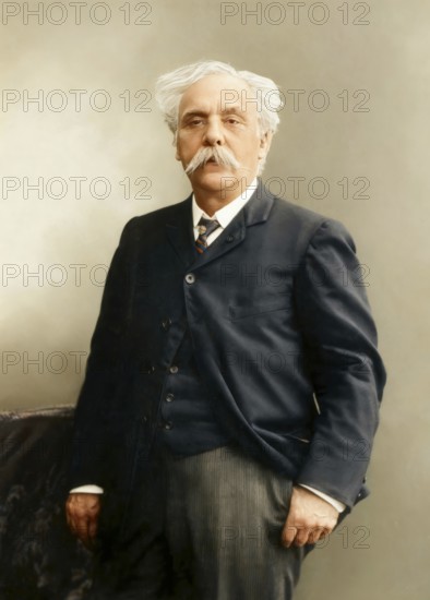 Gabriel Fauré, 1845 – 1924, French composer, digitally edited according to a photograph by Pierre