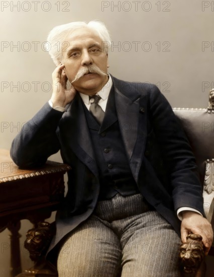 Gabriel Fauré, 1845 – 1924, French composer, digitally edited according to a photograph by Eugène