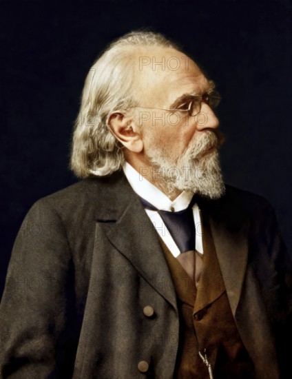 Richard August Carl Emil Erlenmeyer, 1825 – 1909, German chemist, digitally edited