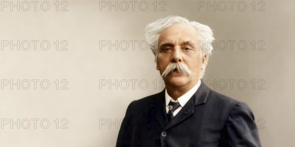 Gabriel Fauré, 1845 – 1924, French composer, digitally edited according to a photograph by Pierre