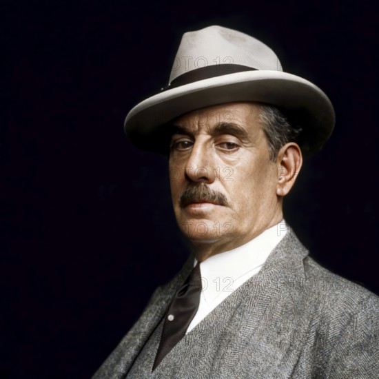 Giacomo Puccini, 1858 –1924, Italian composer, digitally edited according to a photograph by
