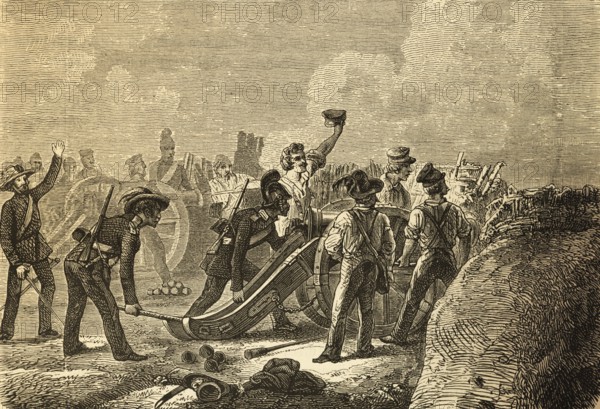 Defence of a ski jump near Kloppenheim by Baden, revolutionary years 1848-1849, uprising, riots,