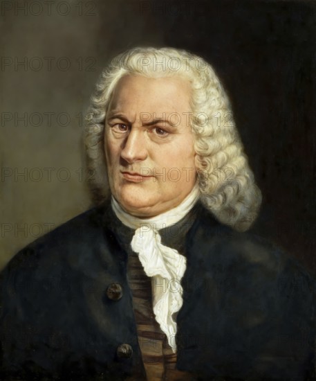 Johann Sebastian Bach, 1685 - 1750, German composer, digital edited