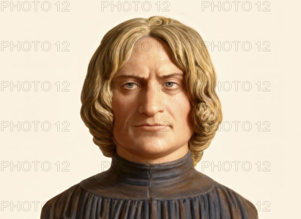 Portrait of Lorenzo I de Medici, or Lorenzo the Magnificent, 1449 - 1492, an Italian politician and