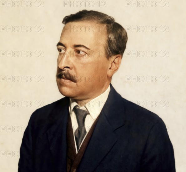 Hugo von Hofmannsthal, 1874-1929, Austrian novelist and poet, digital edited according to a