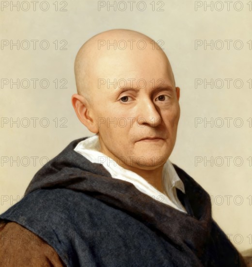 Portrait of Friedrich Gottlieb Klopstock, 1724 - 1803, German poet, digitally edited according to a