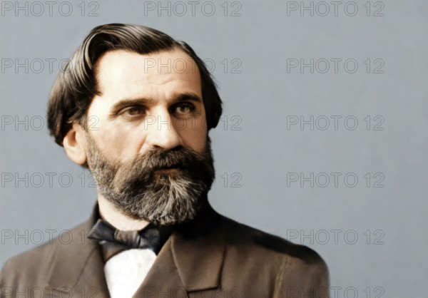 Giuseppe Fortunino Francesco Verdi, 1813 – 1901, Italian composer, digitally edited after a