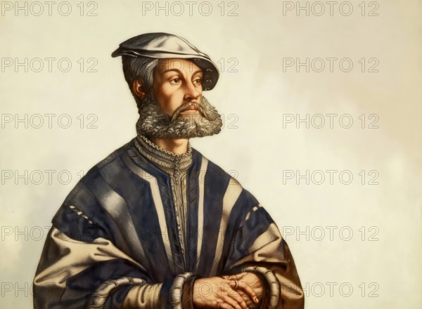 Portrait of Bernhard Knipperdolling, c. 1495 – 1536, German leader of the Münster Anabaptists,